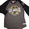 Los Angeles Football Club Henley Shirt Mens XL 3/4 Sleeve MLS Mitchell & Ness Unisex , , , Long Sleeve Tee