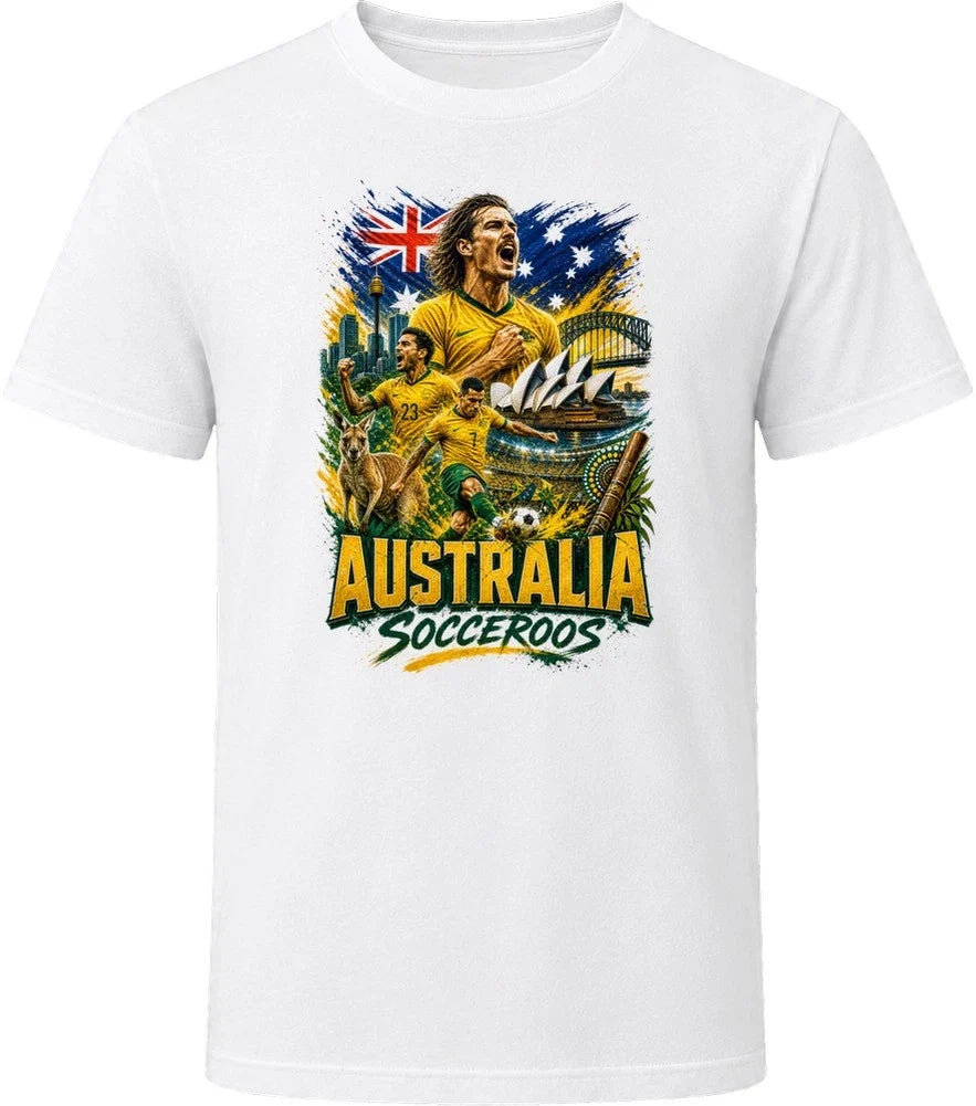 Australia Socceroos Soccer Football 2026 National Pride T Shirt Unisex , , , Long Sleeve Tee