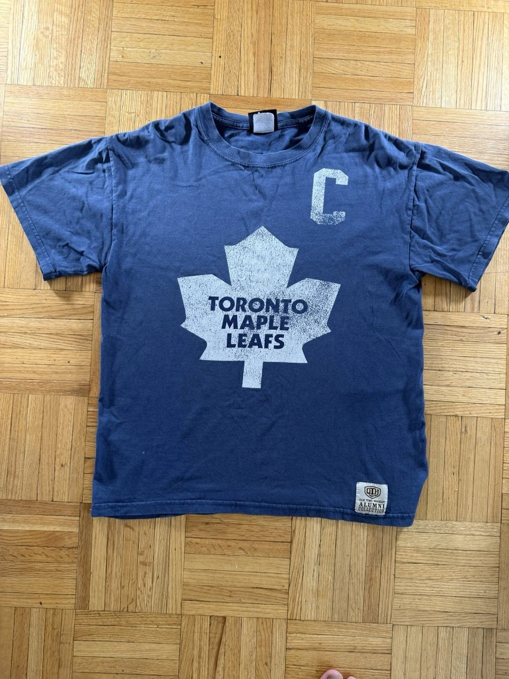 Men's Toronto Maple Leafs Wendel Clark #17 OTH Alumni Navy Small Unisex , , , Long Sleeve Tee