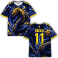 Bosnia Herzegovina Soccer Fan 3D Custom Name Number Football Tee Unisex , , , Long Sleeve Tee