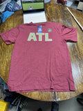 Atlanta United FC MLS TShirt Adult XL Maroon Gold ATL Soccer Jersey Top New Unisex , , , Long Sleeve Tee