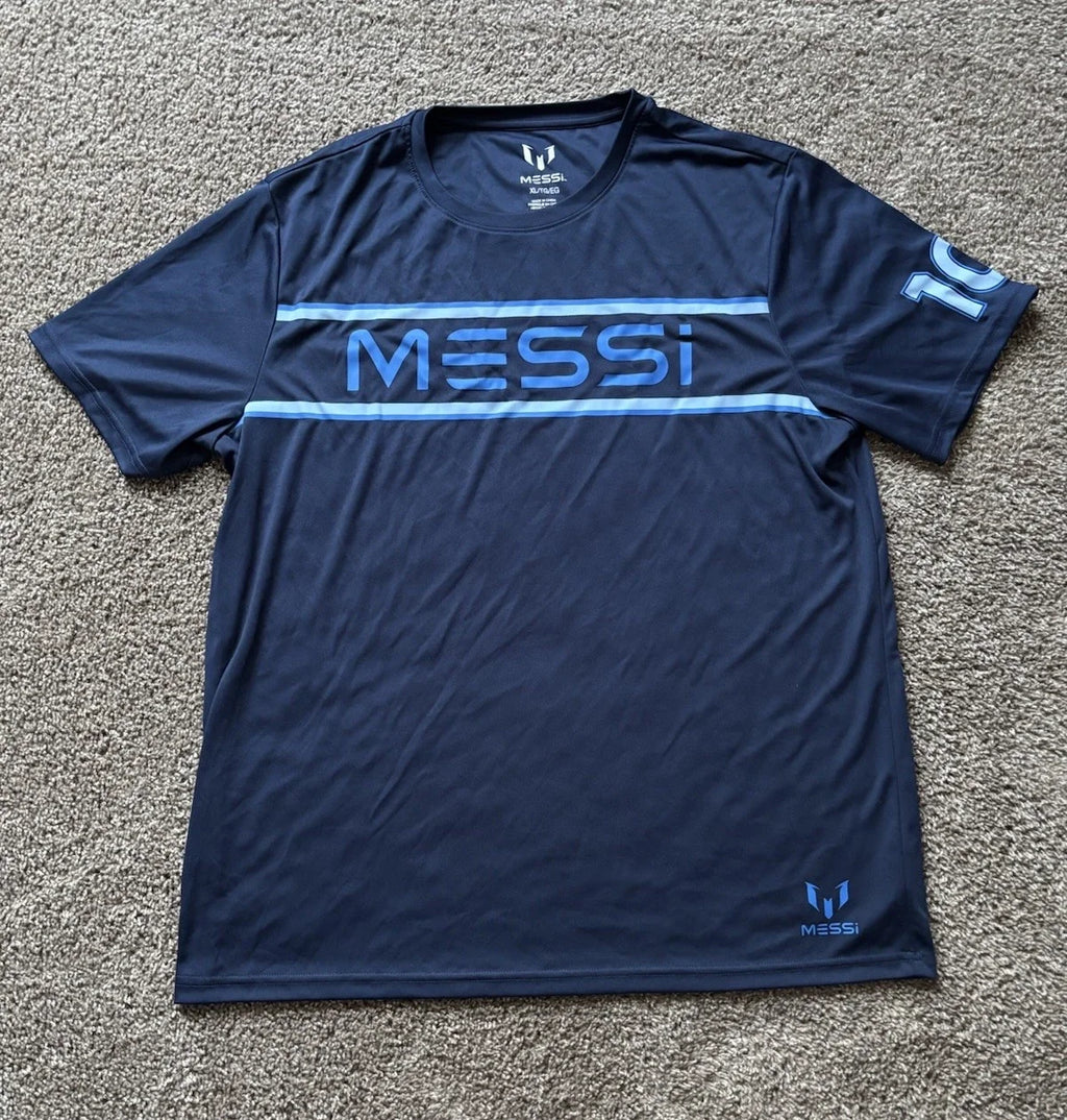 Mens XL T shirt Messi Brand Argentina Blue Soccer MLS Inter Miami Athletic Unisex , , , Long Sleeve Tee