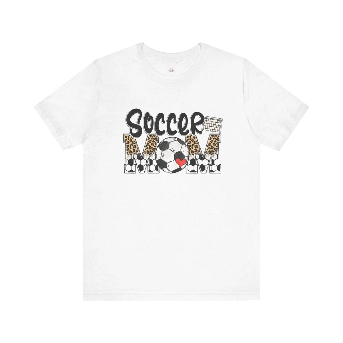 Soccer Mom Tee | Soccer ball, leopard print MOM design Unisex , , , Long Sleeve Tee