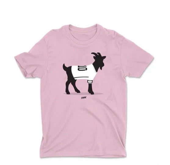 Pink T Shirt Goat 10 Messi Inter Miami - Football Futbol Soccer Adult Small Unisex , , , Long Sleeve Tee