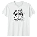 My Favorite Soccer Player Calls Mens Soccer Dad Soccer Fathers Day Unisex , , , Long Sleeve Tee