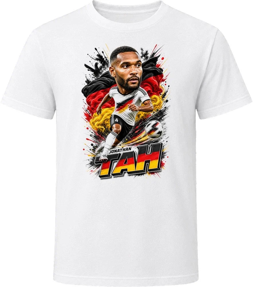 Jonathan Tah Germany Soccer Caricature 2026 World Cup T Shirt Unisex , , , Long Sleeve Tee