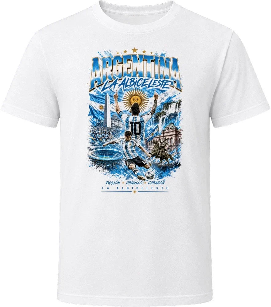 Argentina La Albiceleste Soccer Football 2026 National Pride T Shirt Unisex , , , Long Sleeve Tee