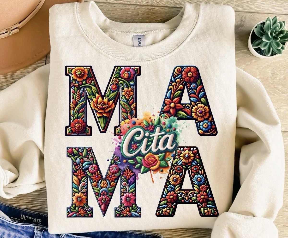 ❤️ Mamacita Mama Custom Graphic Top Tee Size S-3XL Unisex , , , Long Sleeve Tee