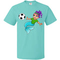 Inktastic Soccer Playing Mermaid Sports Football Association Player Girl Unisex , , , Long Sleeve Tee