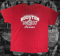 Houston Texas NCAA Football USA Mens Vintage Tshirt XL Graphic Print Vintage Y2K Unisex , , , Long Sleeve Tee