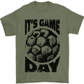 Football Its Game Day Soccer Mens 100% Cotton Unisex , , , Long Sleeve Tee