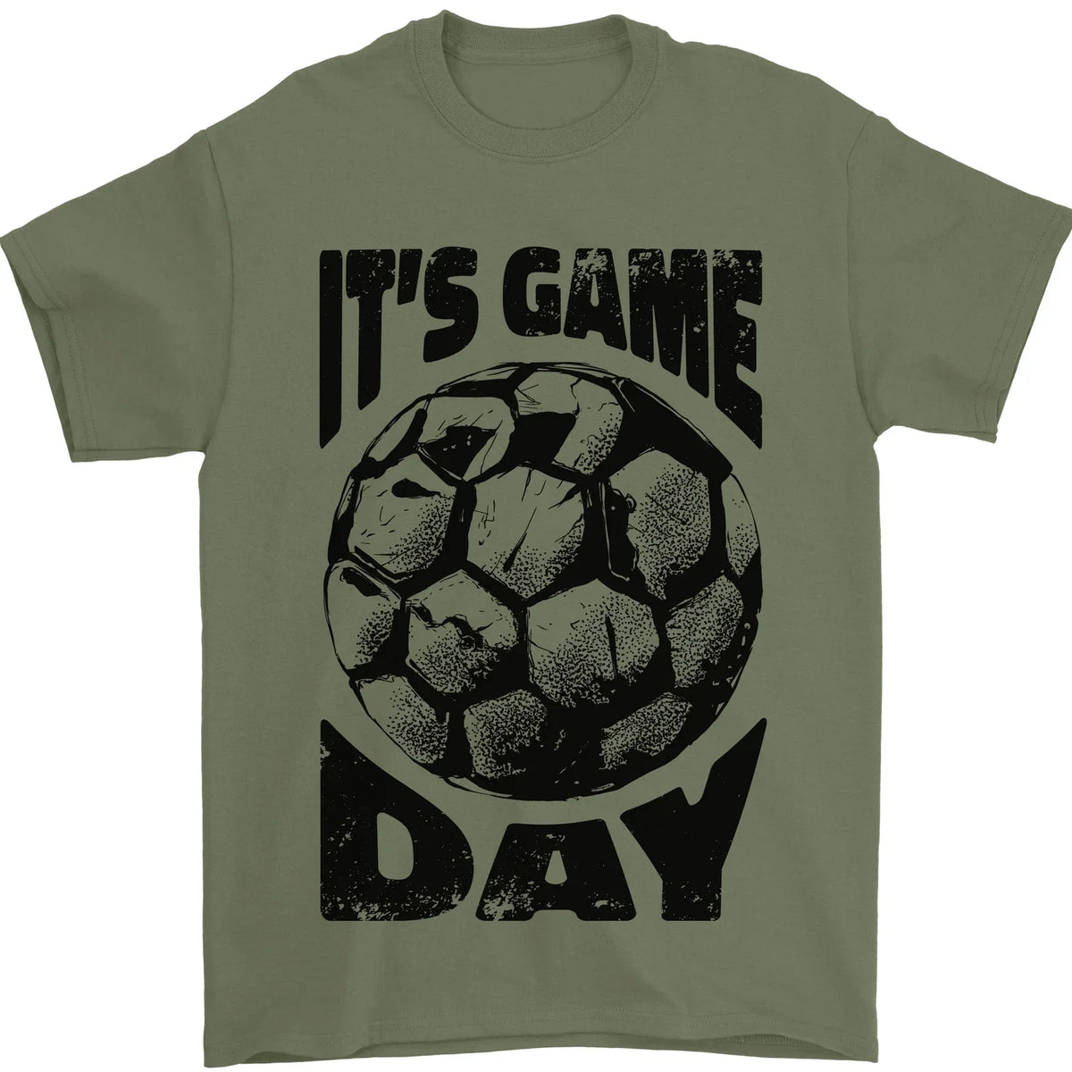 Football Its Game Day Soccer Mens 100% Cotton Unisex , , , Long Sleeve Tee