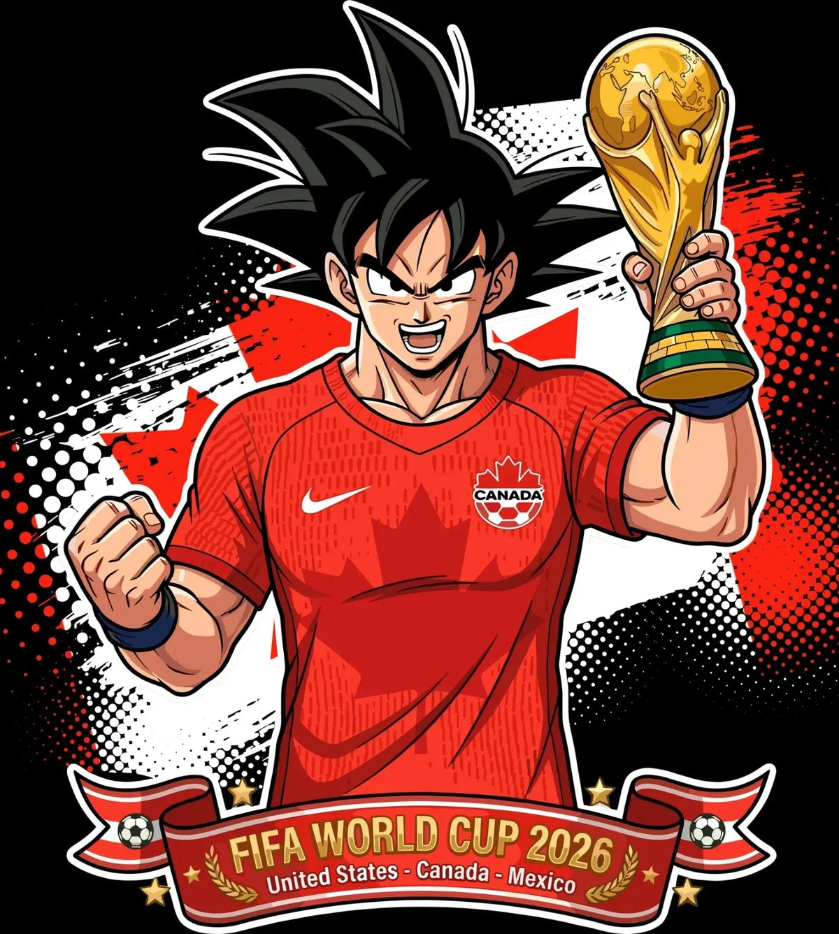 canada World Cup Football DTF Iron On Heat Transfer Unisex Soccer T shirt Unisex , , , Long Sleeve Tee