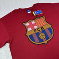 FCB Barcelona Official Product Men’s XL Red Crew Neck Football Soccer Unisex , , , Long Sleeve Tee