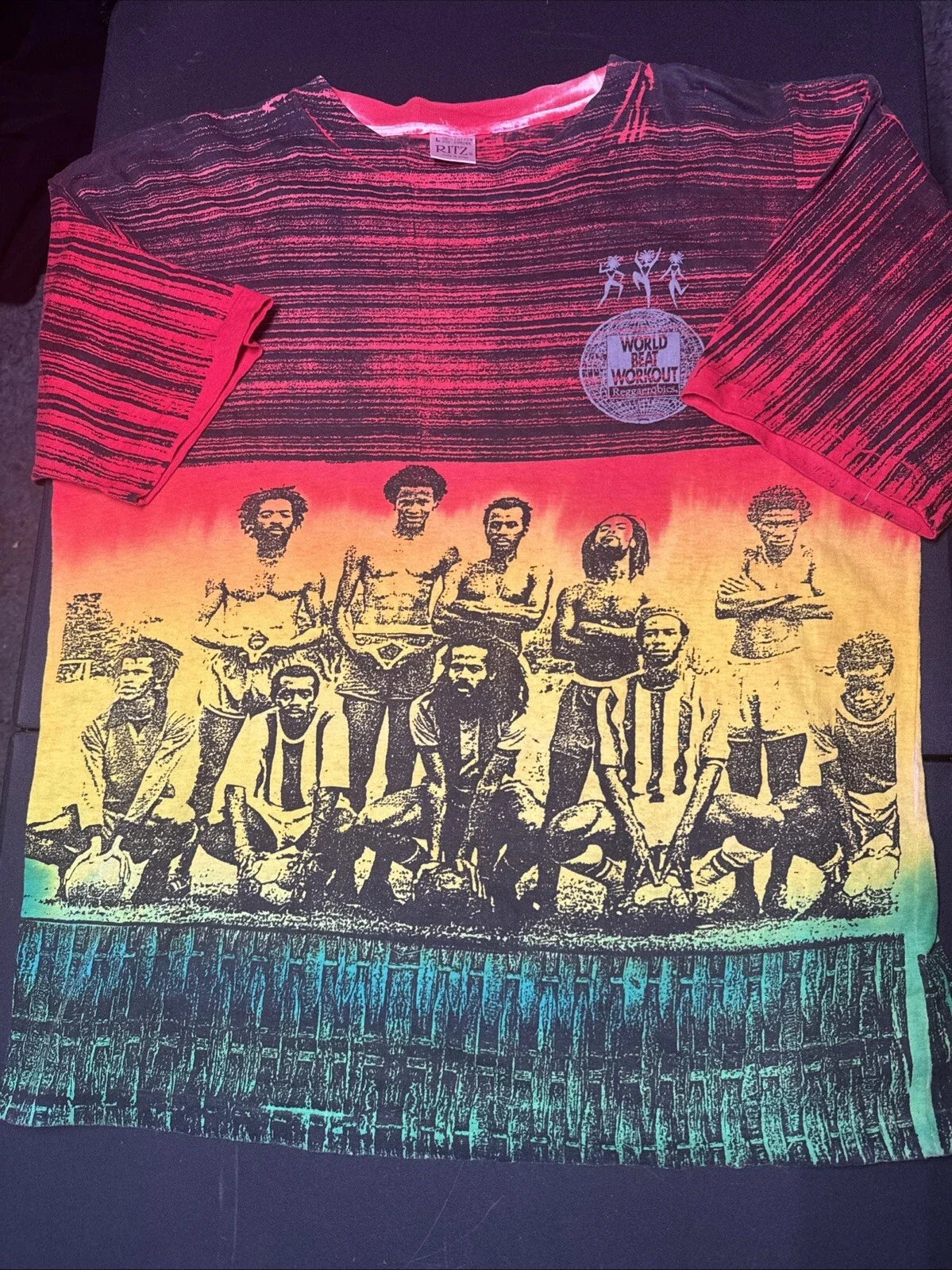 Vintage 80s Overprint Men Admiral Soccer Raggae Unisex , , , Long Sleeve Tee