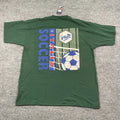 NWT Vintage 90s FILA Calcio Italia futbol Soccer Shirt Large 24x29 Green Unisex , , , Long Sleeve Tee