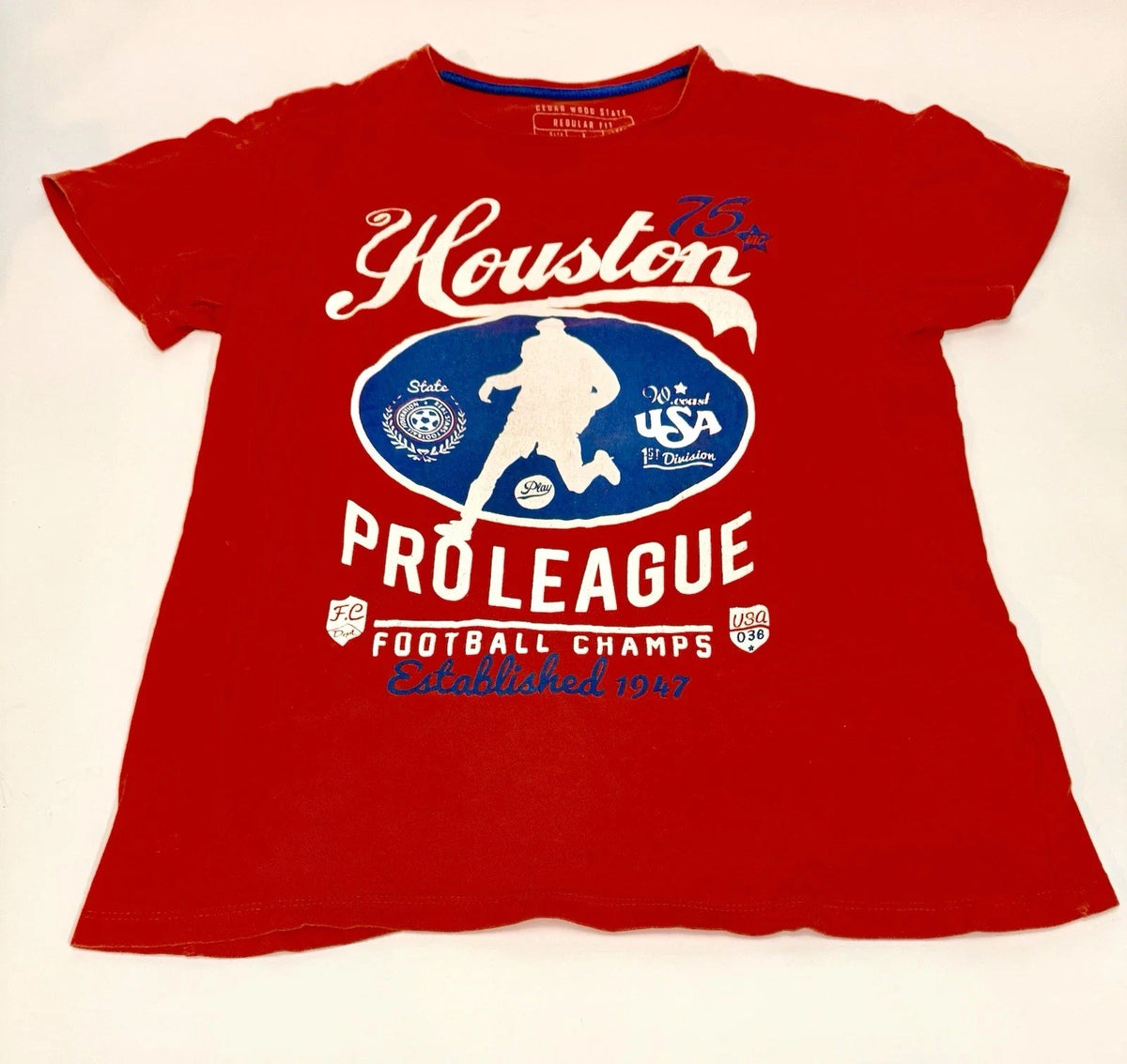 Retro 70's Style Houston Pro League Soccer Unisex , , , Long Sleeve Tee