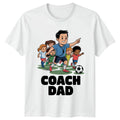 Coach Dad Mens Youth Soccer Football Funny Fathers Day Gift For Him Unisex , , , Long Sleeve Tee