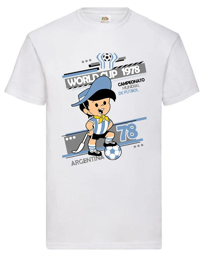 Argentina 78 Classic Retro Football Soccer T Shirt For World Cup Fans Unisex , , , Long Sleeve Tee