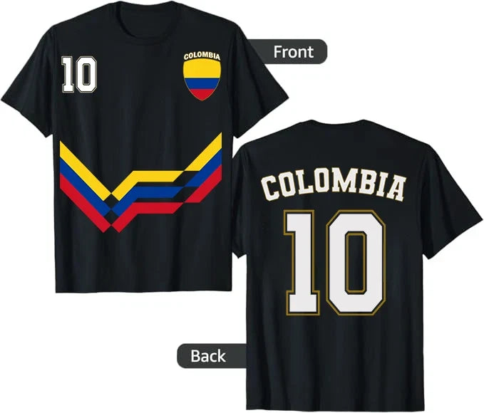 Colombia Soccer Tee, Colombia Number 10 Soccer Colombian Soccer 2026 Shirt Unisex , , , Long Sleeve Tee
