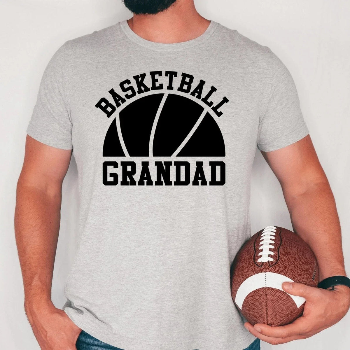 Personalised Basketball Shirt Nana Grandpa Grandma Grandad Birthday Gift Tee Top Unisex , , , Long Sleeve Tee