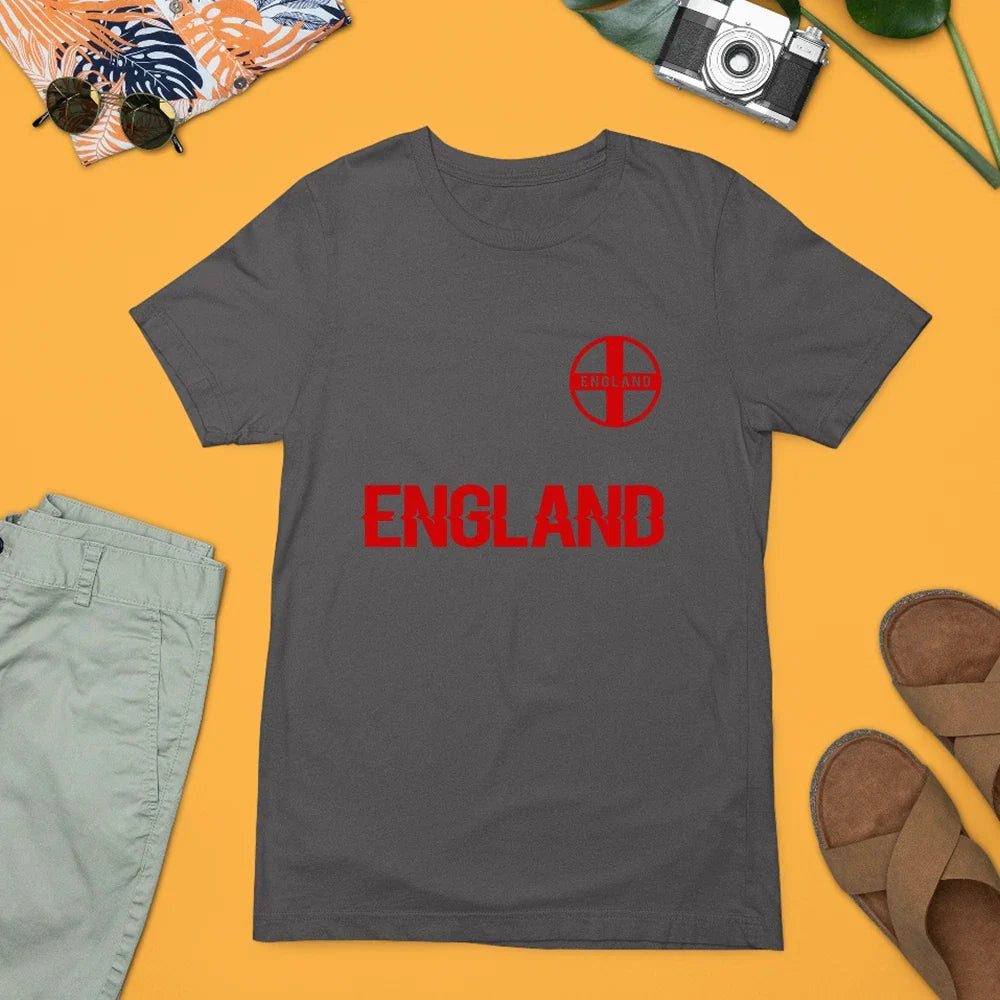 England Flag St George Cross Patriotic National Football Soccer Fan Gift Unisex , , , Long Sleeve Tee