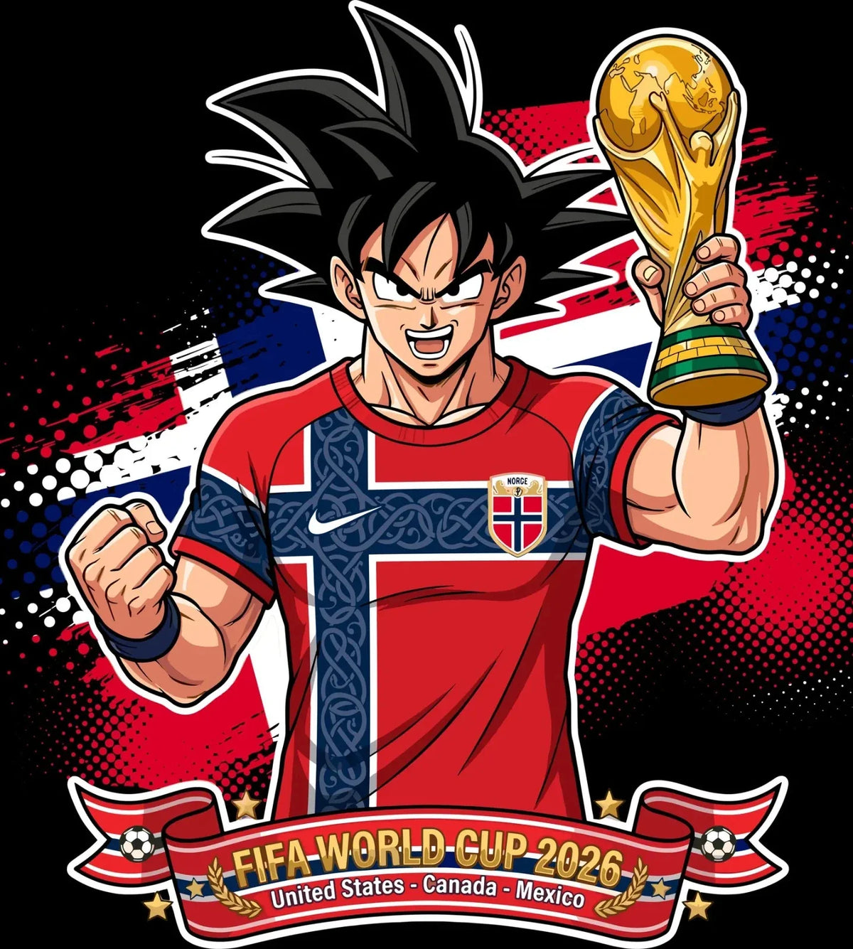 norway World Cup Football DTF Iron On Heat Transfer Unisex Soccer T shirt Unisex , , , Long Sleeve Tee