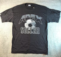 Vintage 90s APEX ONE Soccer Men’s Size XL Black USA Unisex , , , Long Sleeve Tee