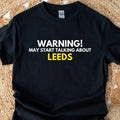 Leeds Football Fan T Shirt White Blue Yorkshire Soccer Gift Tee UK Unisex , , , Long Sleeve Tee