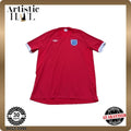 Umbro Men's Red England Football Jersey Size 44 EU Vintage Soccer Shirt Unisex , , , Long Sleeve Tee