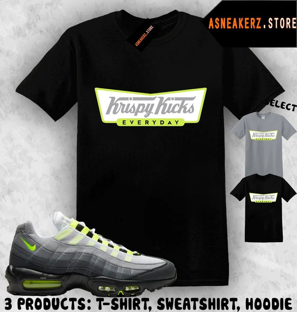 Tee Shirt Matching AM 95 Big Bubble Neon 2026 Match Sneaker Krispy Kicks Unisex , , , Long Sleeve Tee