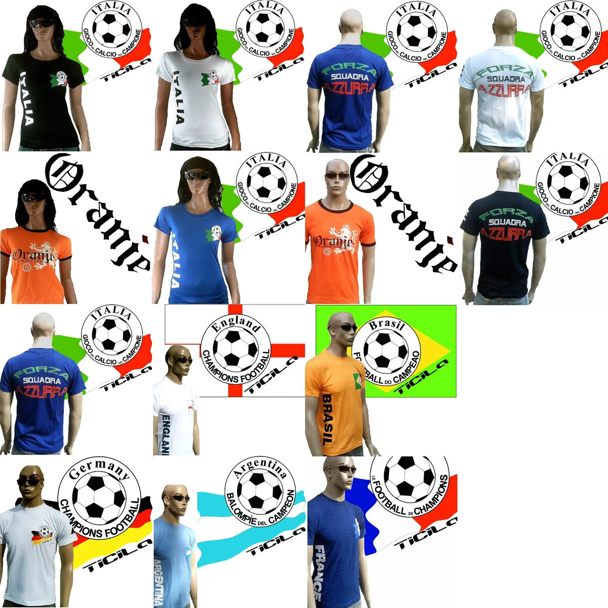 Ticila Football World Championship Em Fan Jersey S/M/L/XL / XL Women Men Unisex , , , Long Sleeve Tee
