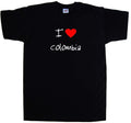 I Love Heart Colombia Unisex , , , Long Sleeve Tee