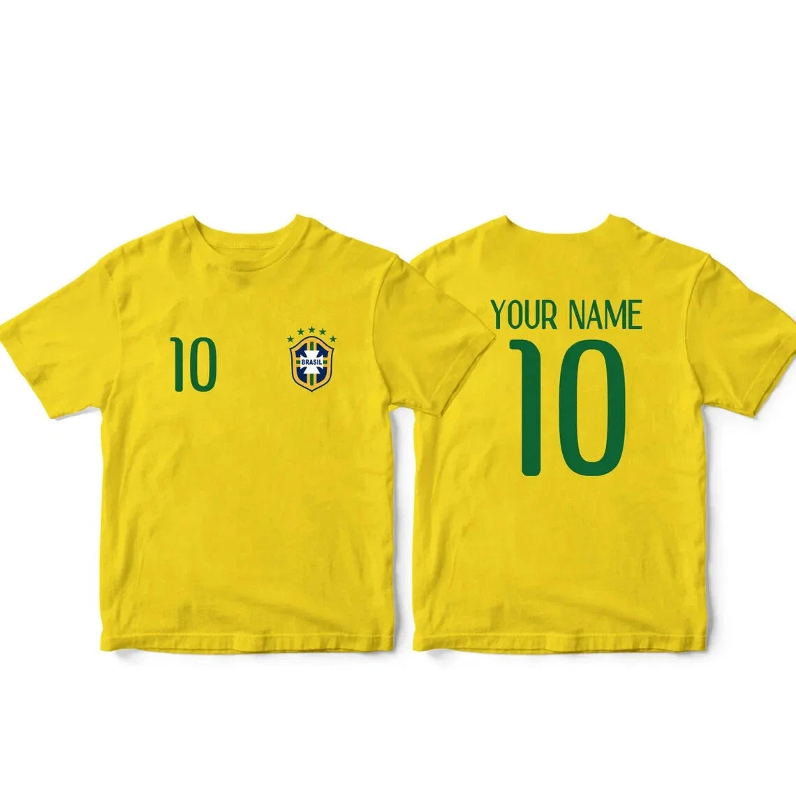 NEW! Brazil Soccer Fan Sports Country Flag CUSTOM Adult Kids Sizes Unisex , , , Long Sleeve Tee