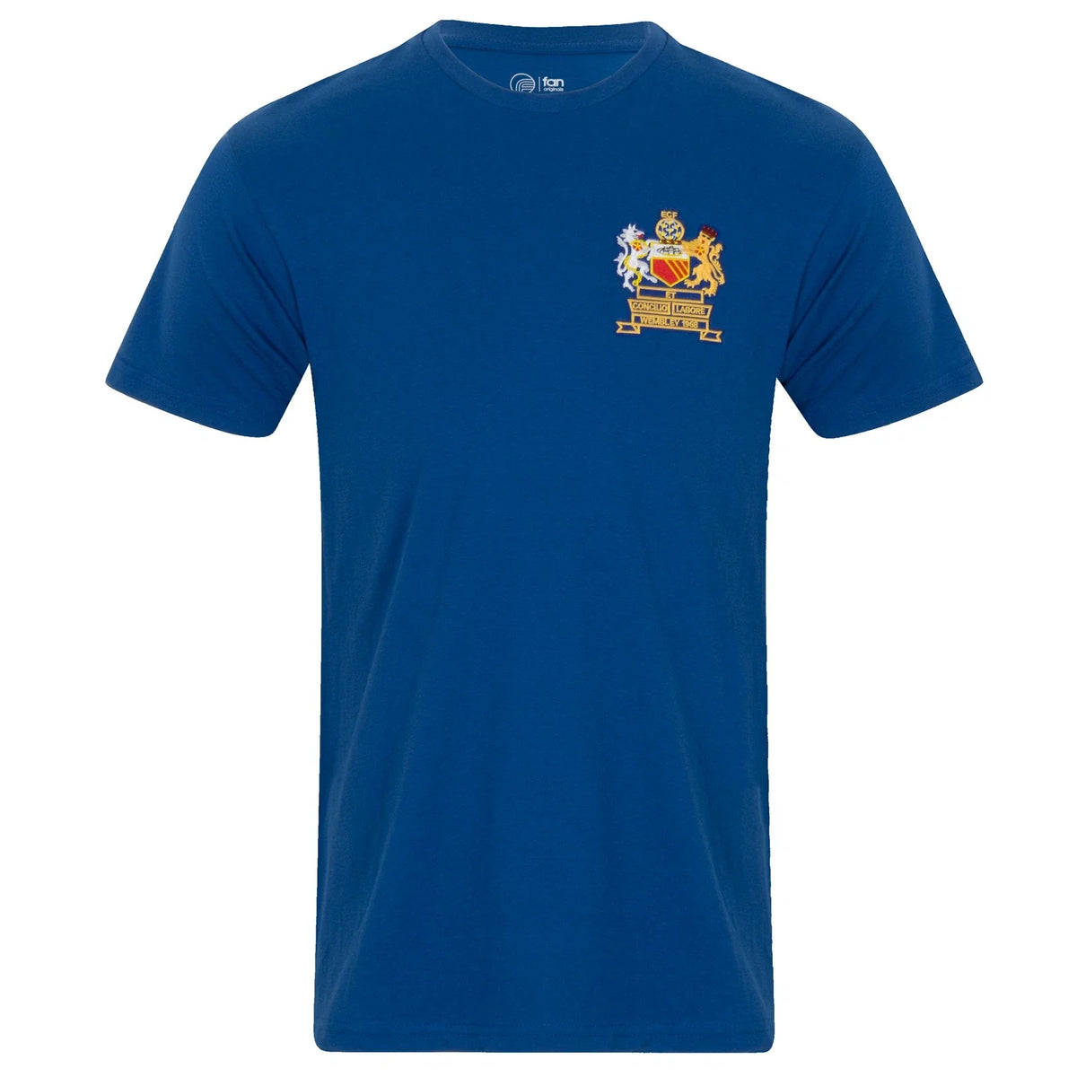 Fan Originals Manchester Crest Mens 1968 European Colours Blue Unisex , , , Long Sleeve Tee