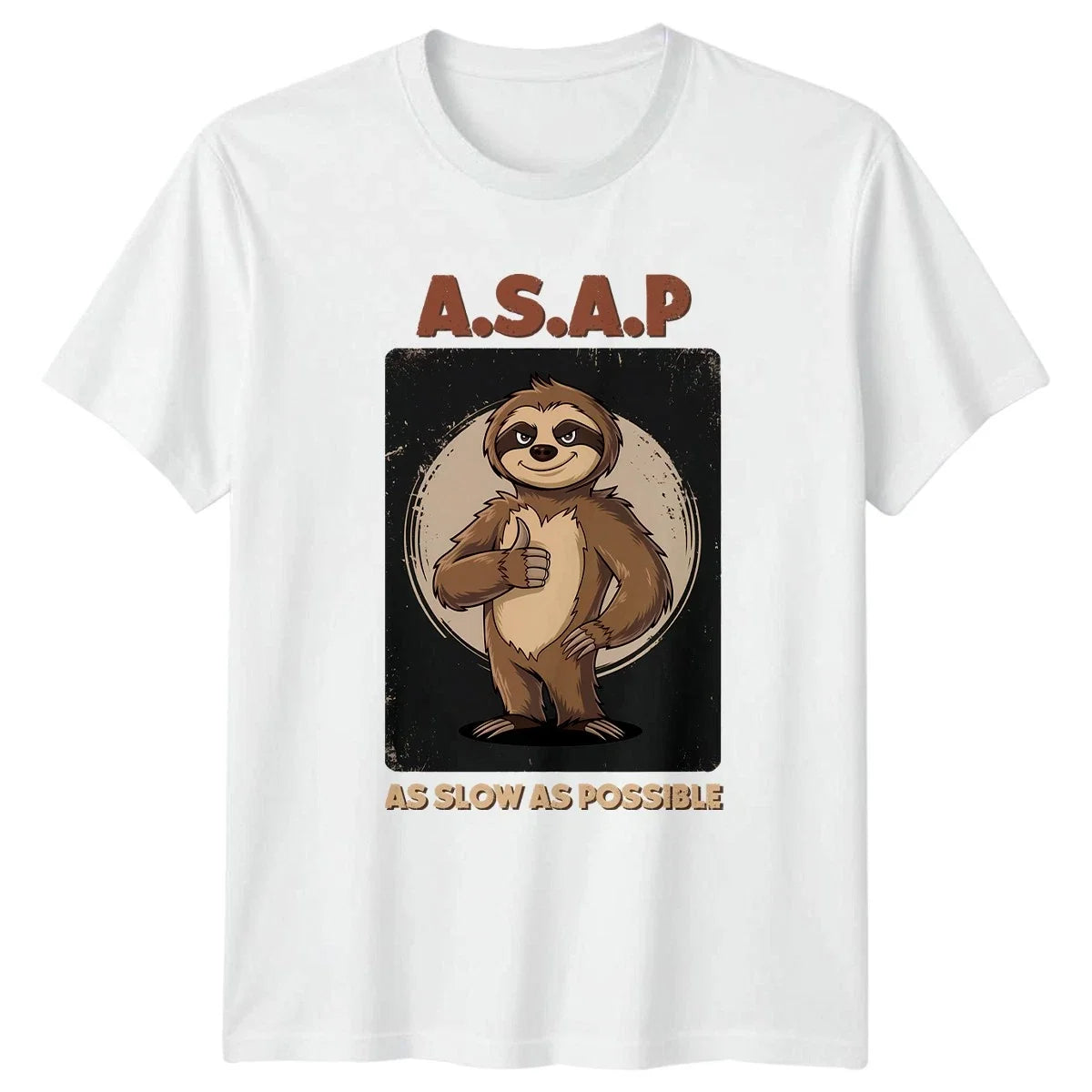 ASAP As Slow As Possible Sloth Wildlife Birthday Gift For Him And Her Unisex , , , Long Sleeve Tee