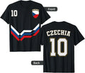Czechia Soccer Tee, Czechia Number 10 Soccer Czech Soccer 2026 Shirt Unisex , , , Long Sleeve Tee