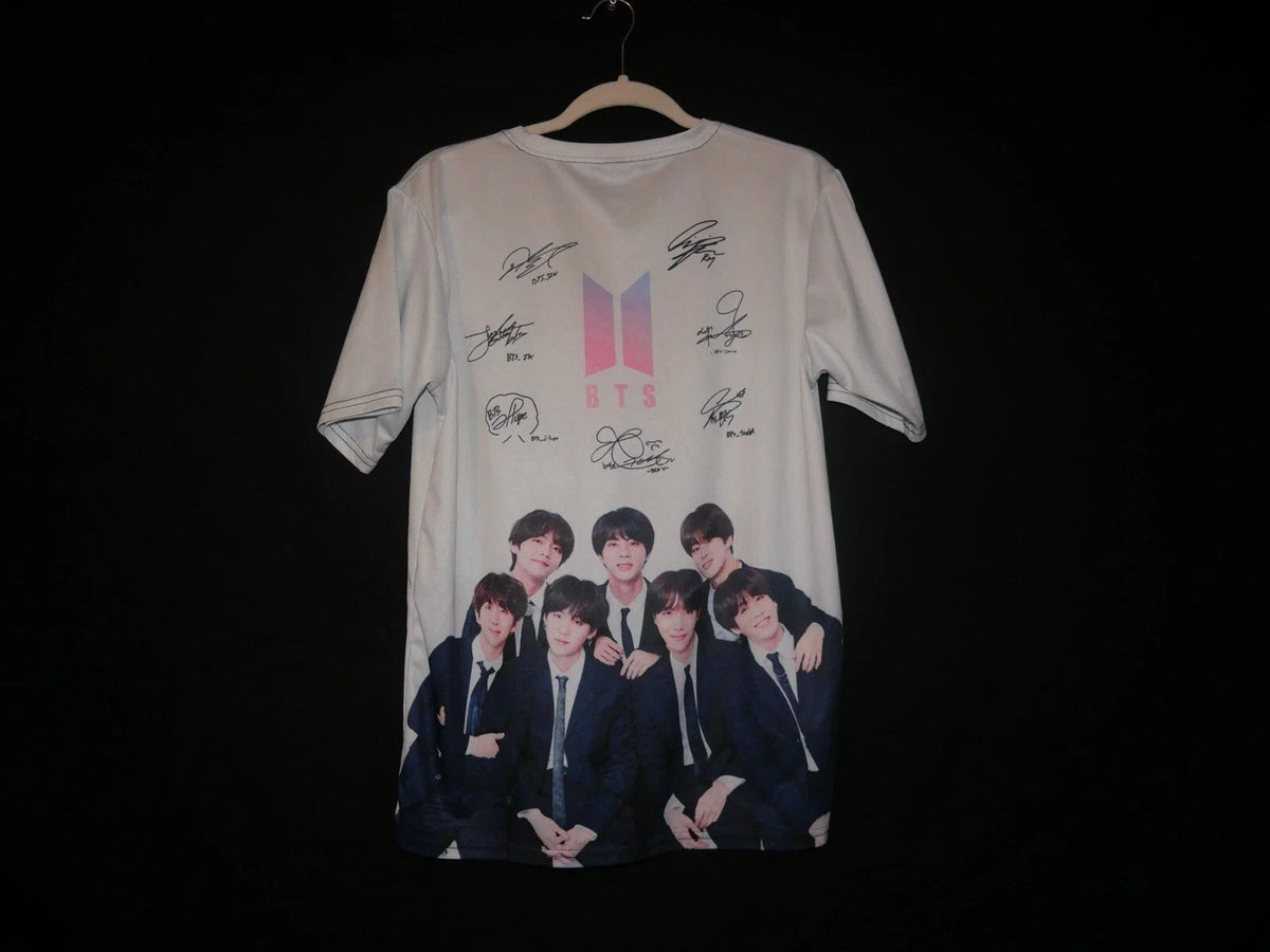 K Pop BTS Soccer Jersey Shirt Size Medium Unisex , , , Long Sleeve Tee
