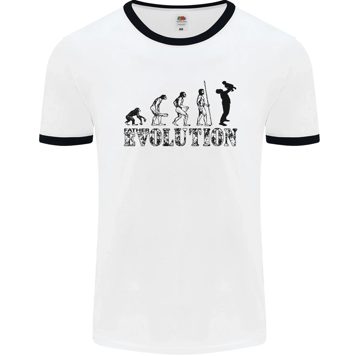 Father And Son Evolution Fathers Day Dad Mens Ringer Unisex , , , Long Sleeve Tee