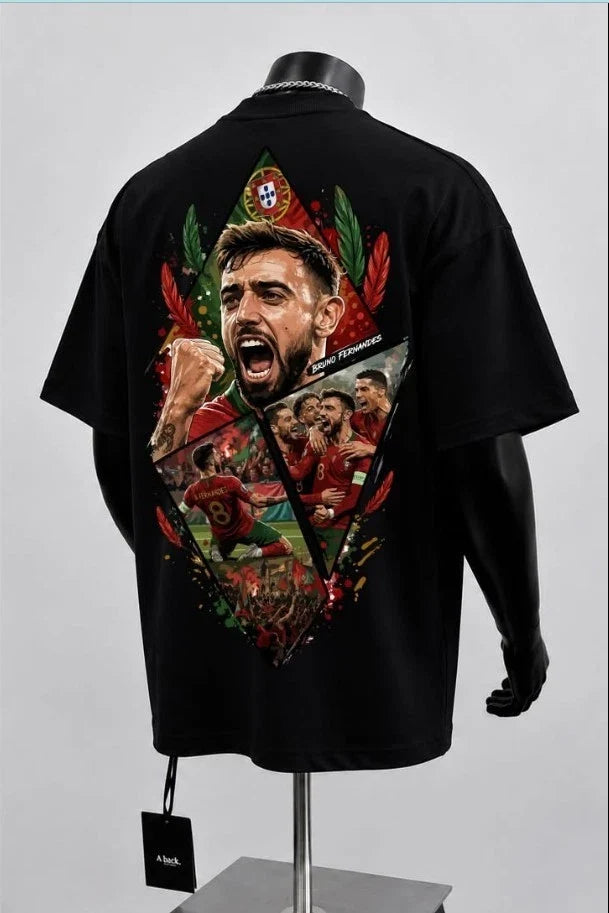 Bruno Fernandes Portugal Soccer Graphic Football Fan Unisex Tee Unisex , , , Long Sleeve Tee