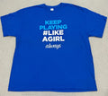 Alex Morgan Women's Soccer Always Keep Playing Like A Girl 2XL XXL Blue Unisex , , , Long Sleeve Tee
