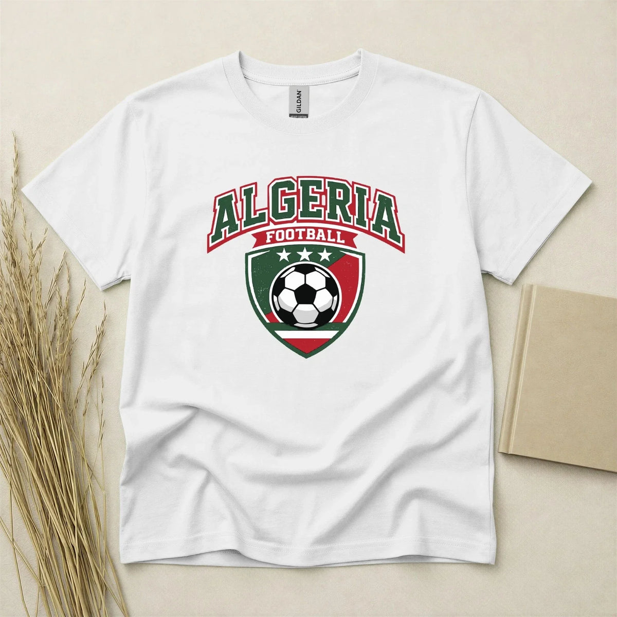 Algeria Football Fan T Shirt Soccer Supporters Gildan Cotton Family Top Unisex , , , Long Sleeve Tee