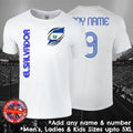 El Salvador Football Fan Personalised Mens Ladies Kids Euros World Cup Unisex , , , Long Sleeve Tee