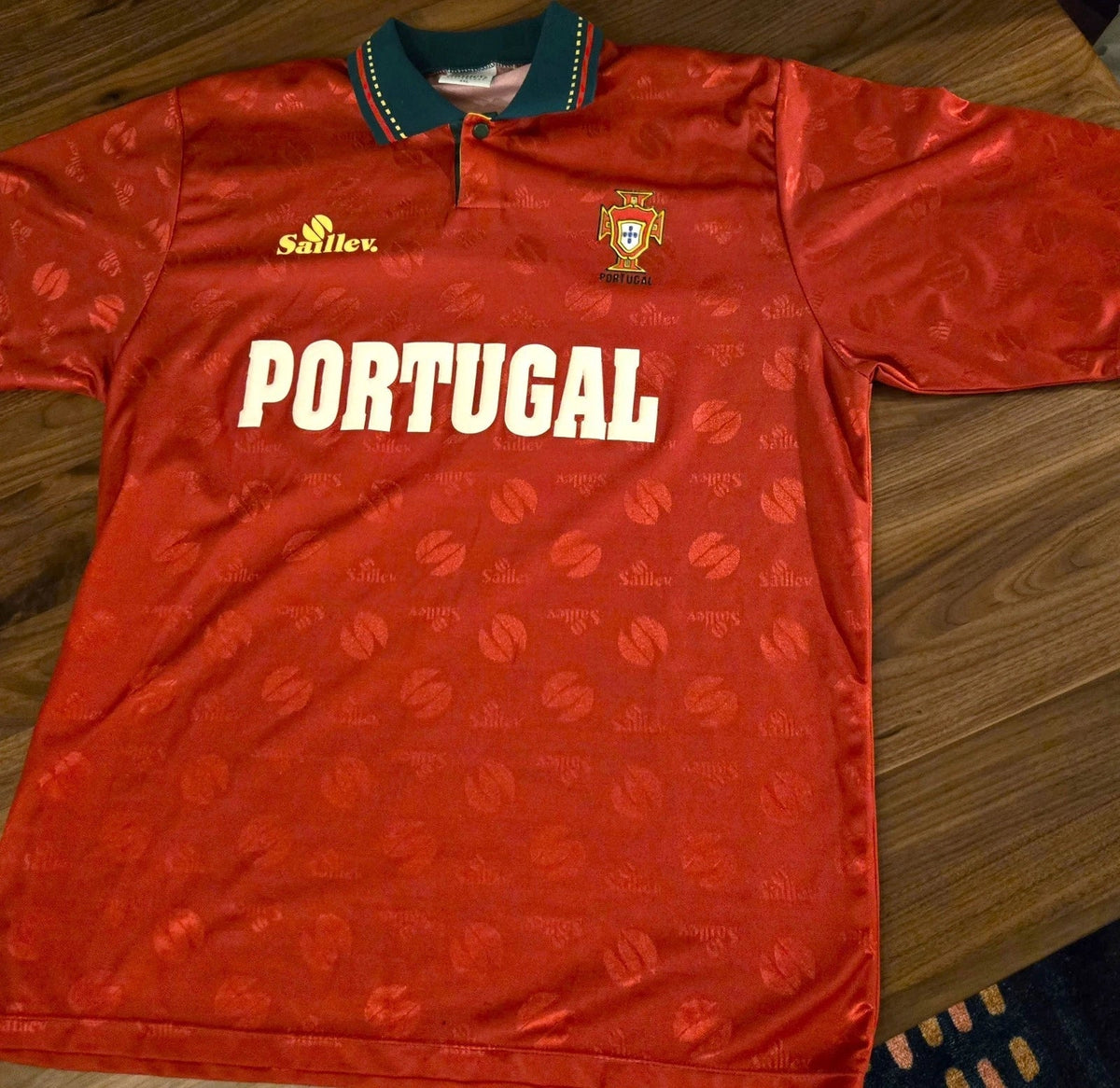 Portugal Vintage 1990's Football Jersey Saillev Shirt *Rare* (2XL slim) Unisex , , , Long Sleeve Tee