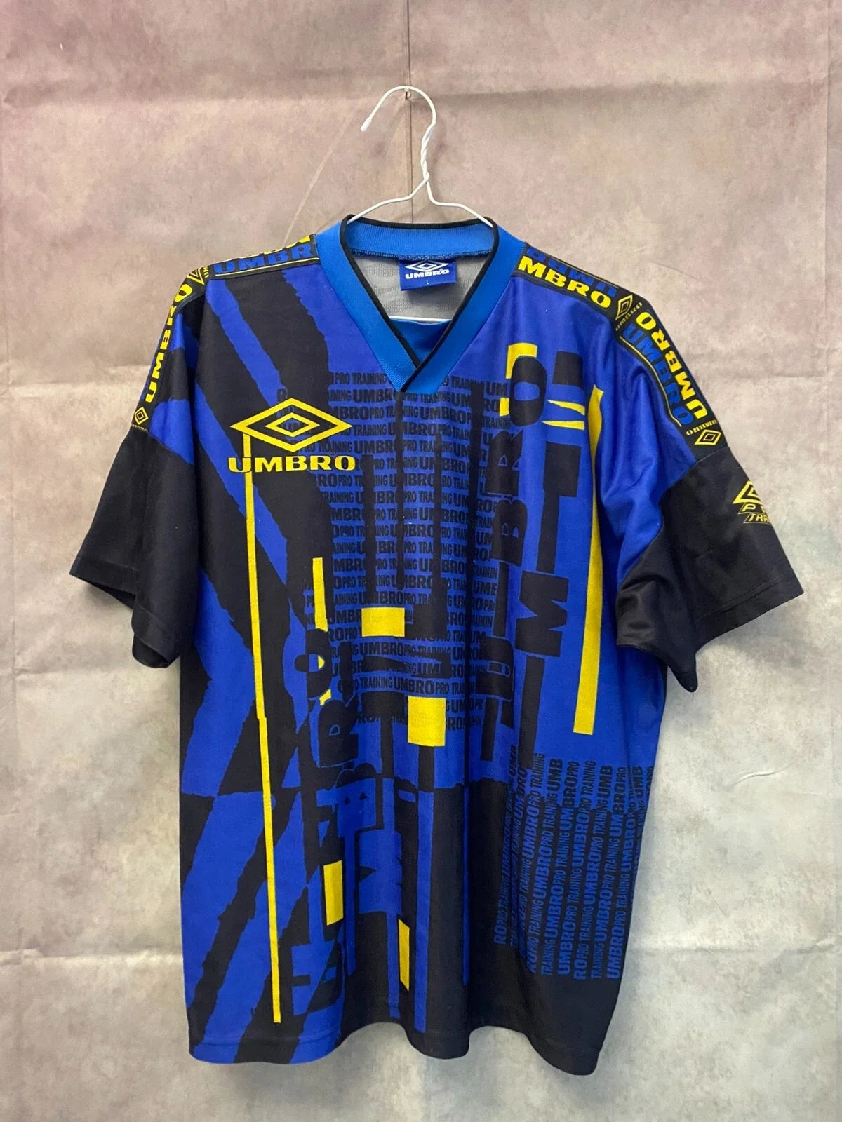 Vintage Umbro Monogram Football Soccer t shirt jersey Unisex , , , Long Sleeve Tee