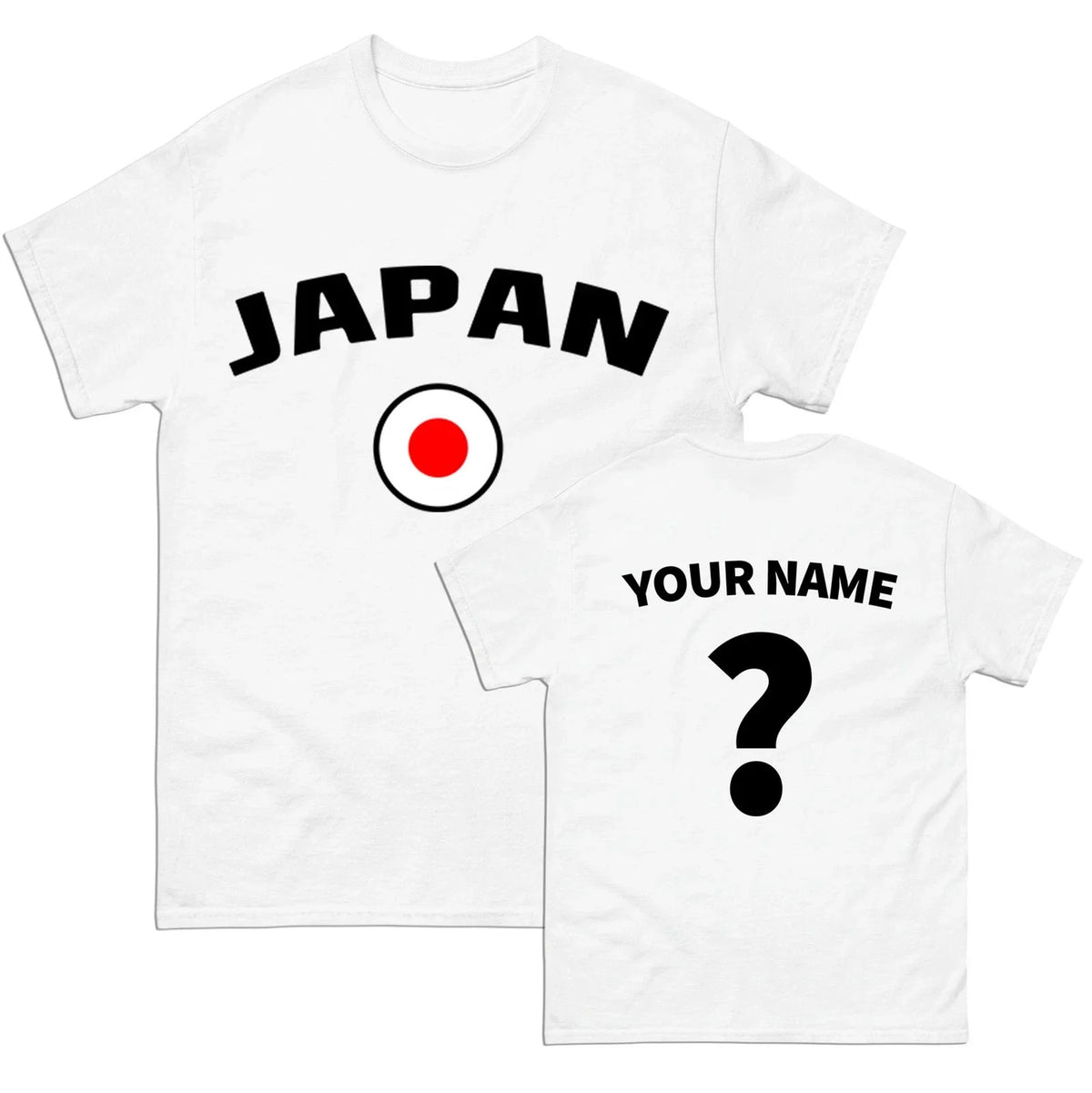 Japan football T Shirt, Personalised Japan football Tee,Custom Name & Number Top Unisex , , , Long Sleeve Tee