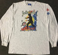 Vtg 90s Umbro Hendersonville Soccer Faded Shirt M USA School Track Grunge PE 80s Unisex , , , Long Sleeve Tee