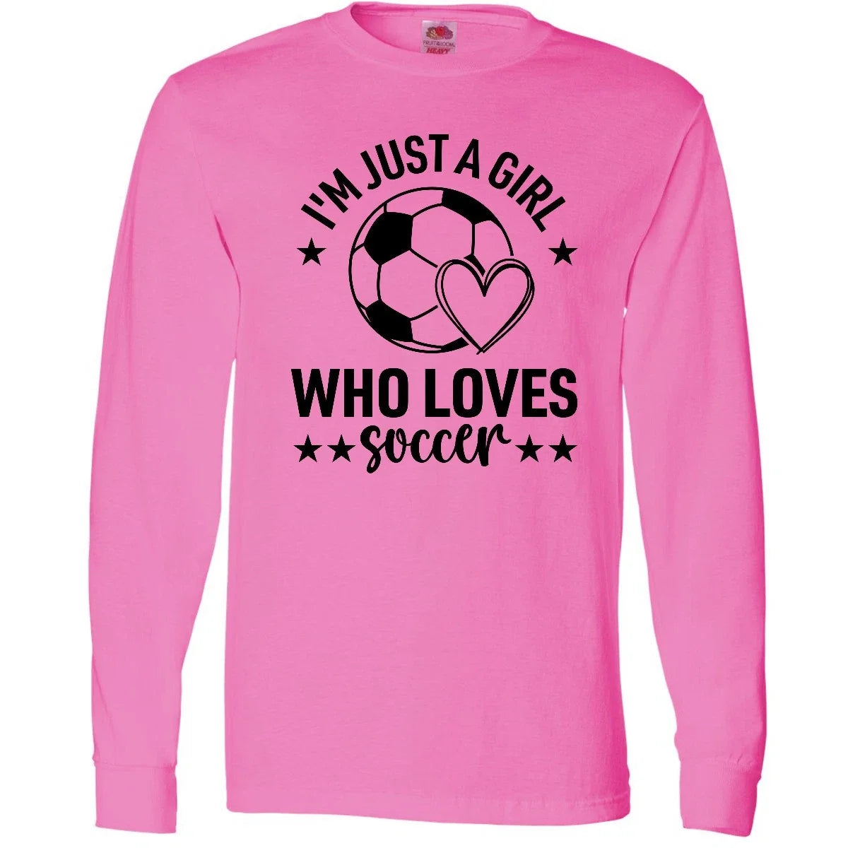Inktastic Just A Girl Who Loves Soccer Long Sleeve Sports Game Mens Tee Unisex , , , Long Sleeve Tee