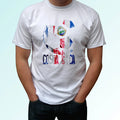 Costa Rica football flag white t shirt soccer camiseta tee gift top all sizes Unisex , , , Long Sleeve Tee