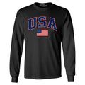 USA Flag Soccer Season Football Long Sleeve American Flag Shirt Unisex , , , Long Sleeve Tee